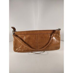 HOBO INTERNATIONAL Darcy Shoulder Wristie Wristlet Clutch Camel Brown